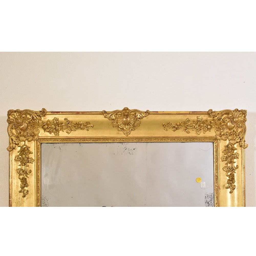SPR149 1a antique gold wall mirror antique gilt mirrors XIX century.jpg